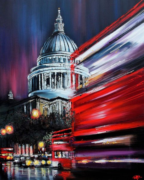 Архитектура картины акрилом