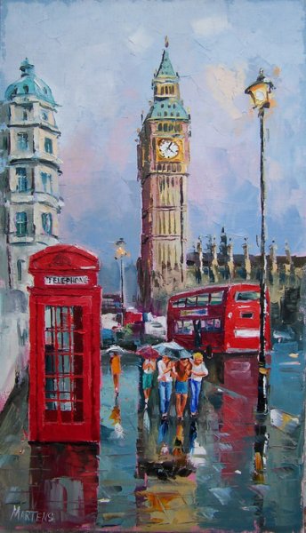 Лондон красками