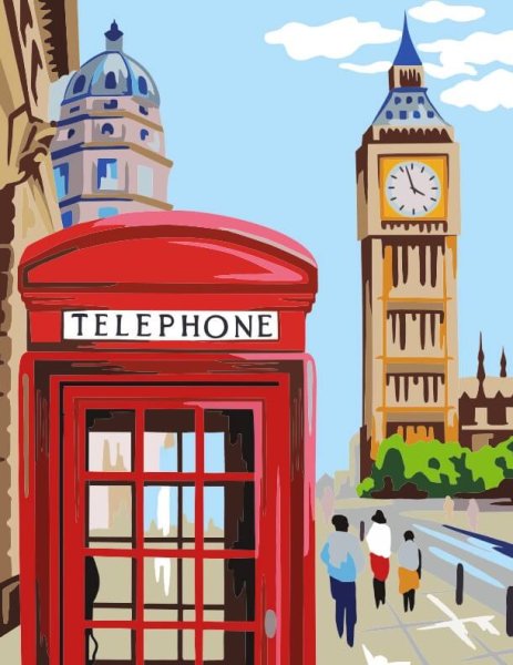 Картины по номерам нарисованные Лондон