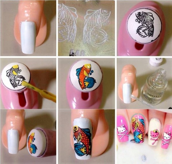 Стемпинг для ногтей маникюр пошагово