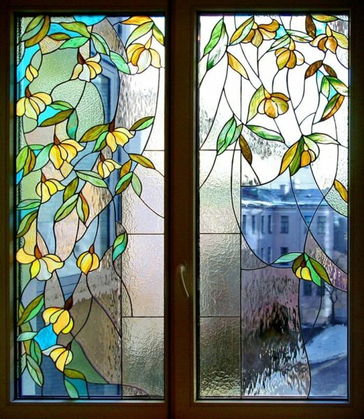 Витраж Тиффани окно