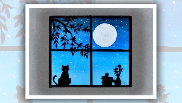 Новогодняя роспись окон