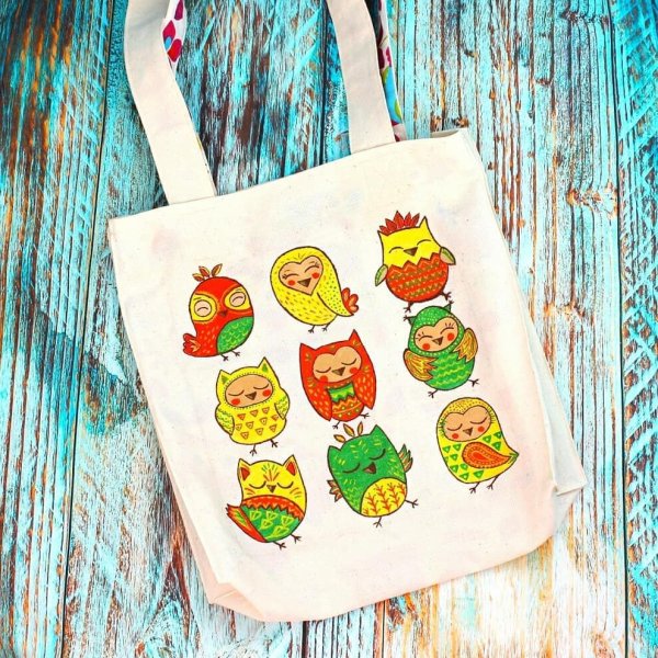 Роспись акрилом по ткани