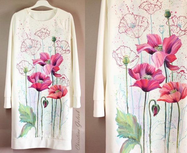 Батик роспись одежды