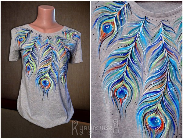 Роспись одежды акриловыми красками