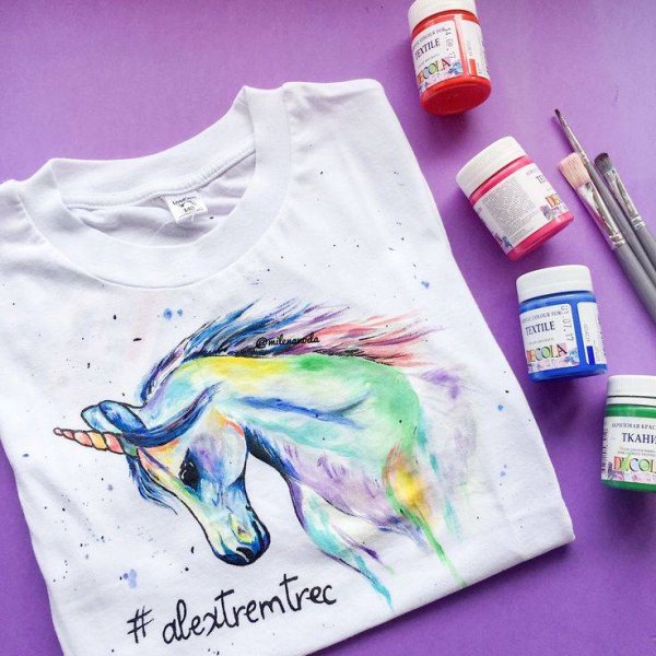 Роспись на одежде своими руками