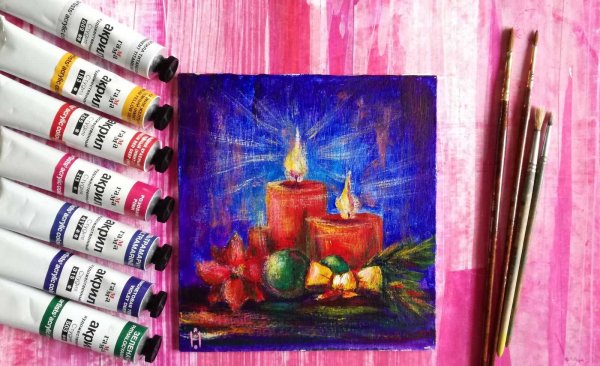 Рисование свечкой