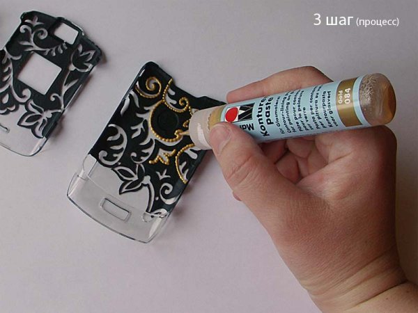 Чехол для телефона витражными красками