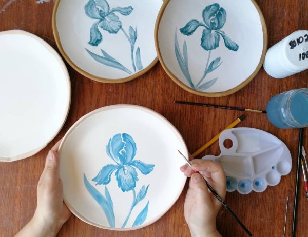 Роспись керамических тарелок