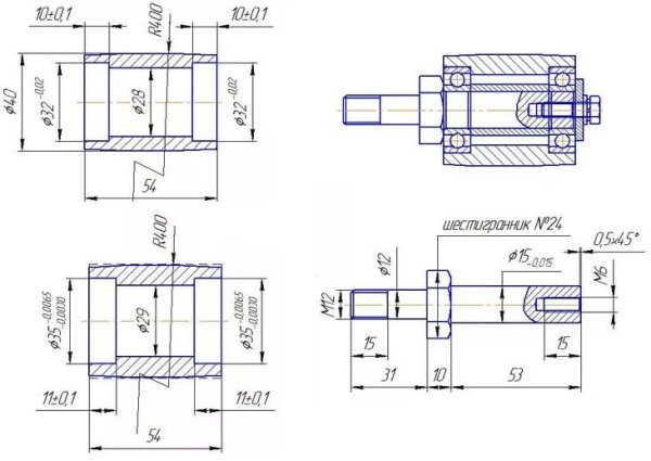 Гриндер 610 чертеж гч610