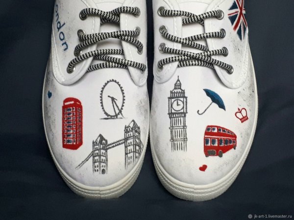 Кеды ручная роспись