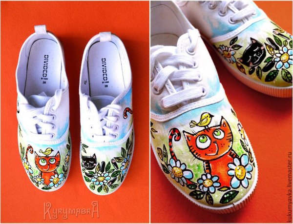 Расписанные кеды