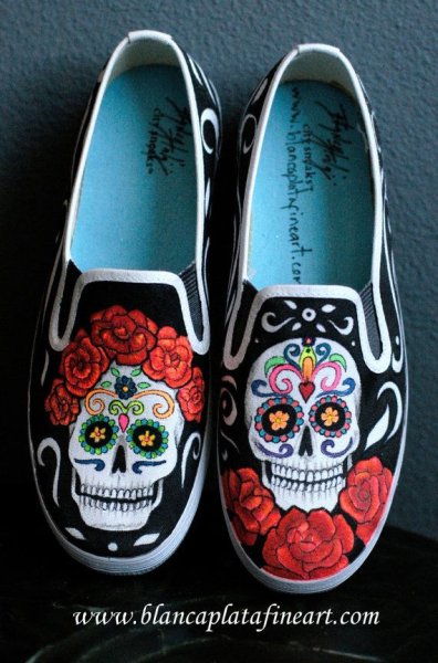 Разрисованные ботинки