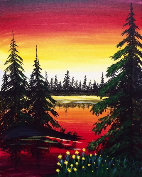 Красивые пейзажи для рисования