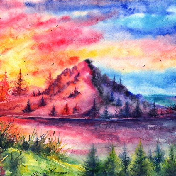 Пейзаж рисунок