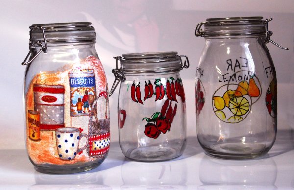 Разрисованные баночки