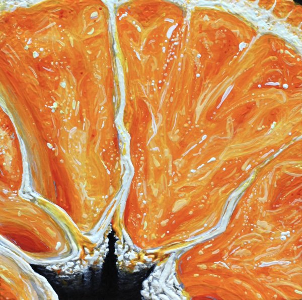 Апельсин в разрезе