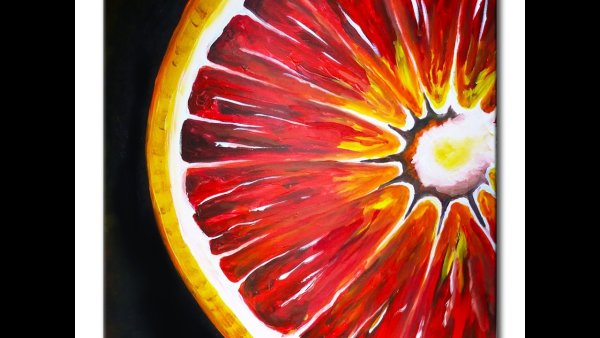 Грейпфрут акрилом