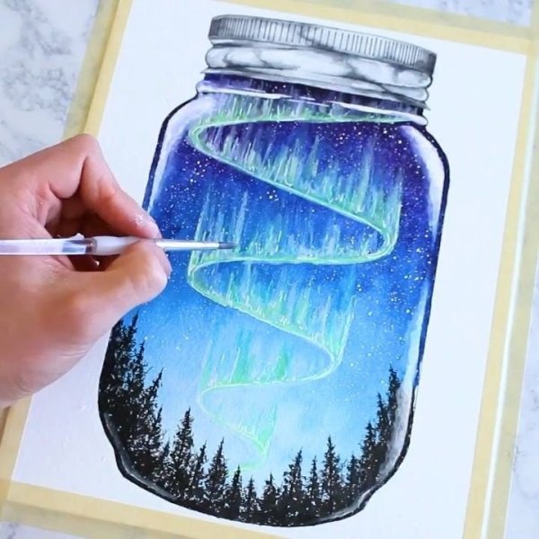 Рисование на банке