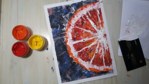 Рисование пластиковой картой