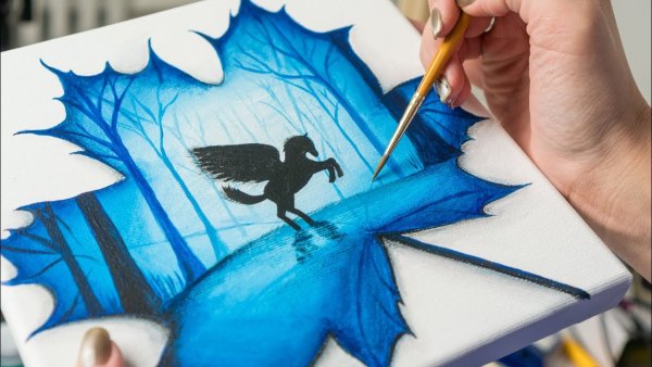 Краска на бумаге