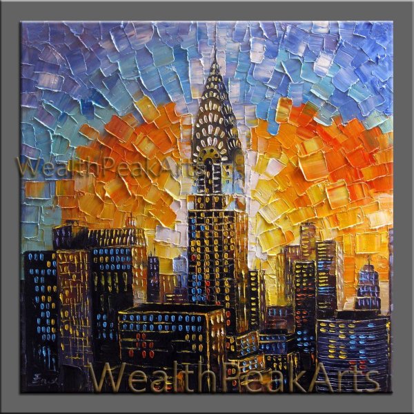 Нью-Йорк картина мастихином