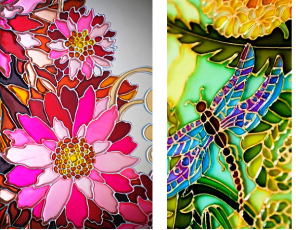 Витражная техника росписи по стеклу