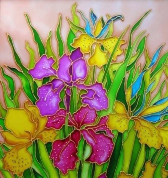 Юлия Слепченко витражная роспись