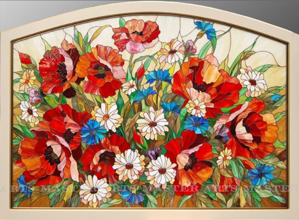 Витраж маки