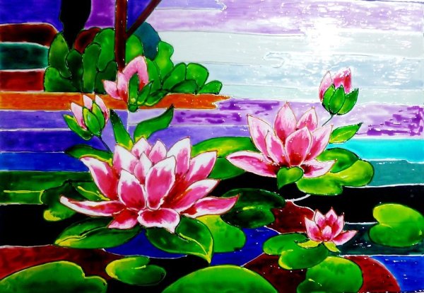 Витраж Лотос