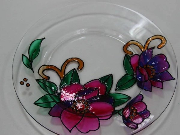 Роспись по стеклу для начинающих