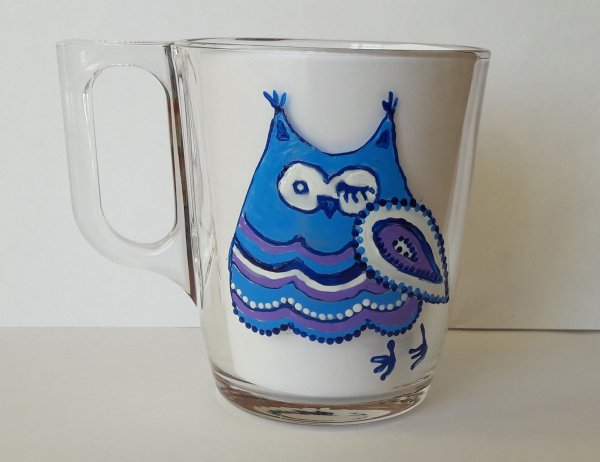 Роспись кружек акриловыми красками