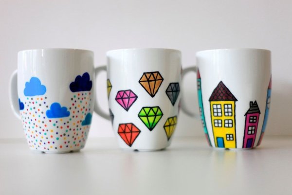 Роспись кружки акрилом