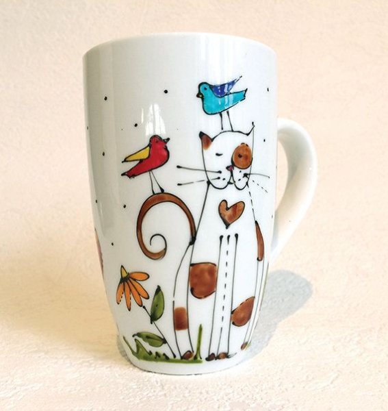 Роспись кружки акрилом