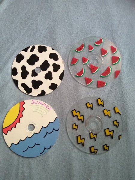 Диски Раскрашенные декор