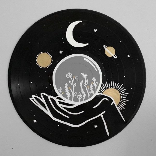 Рисование на пластинках