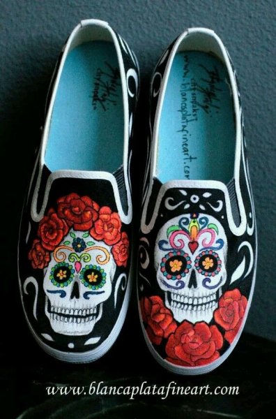 Разрисованные ботинки