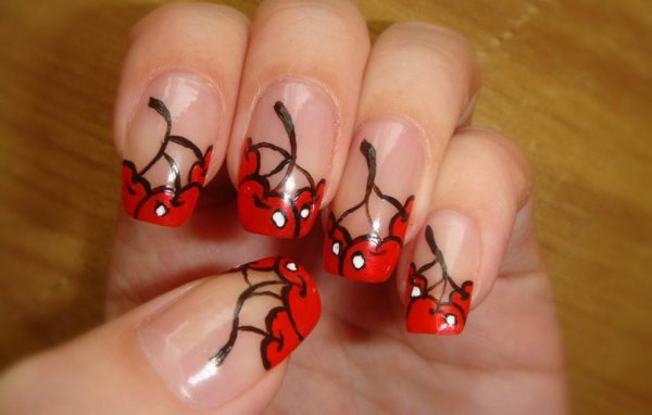 Рисунки на ногтях акриловыми красками