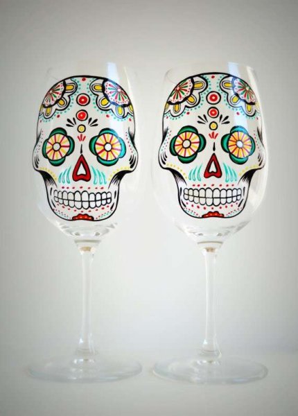 Роспись стаканов акриловыми красками