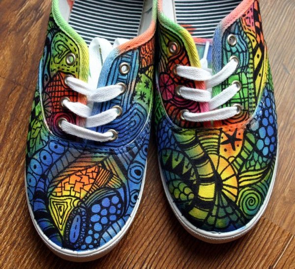 Разрисованные кеды