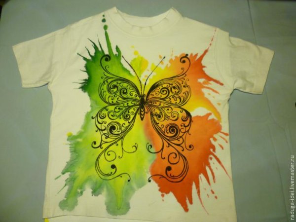 Роспись футболки для мальчика