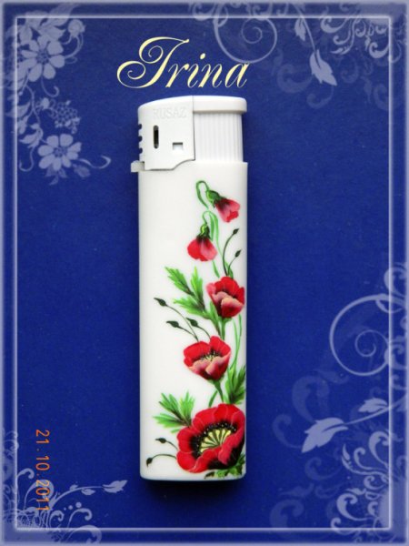 Расписанные зажигалки