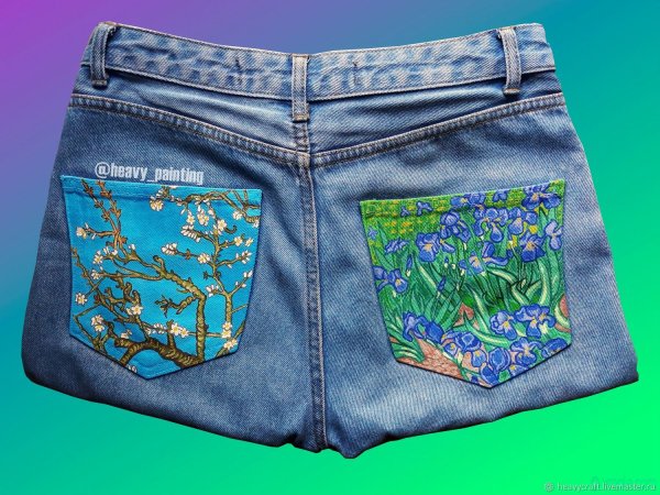 Разрисованные джинсы