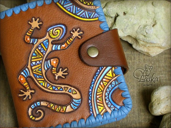 Роспись кожаных изделий