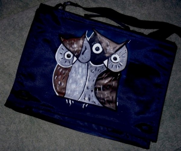 Роспись джинсовой сумки