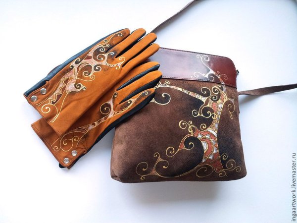 Роспись по кожаным изделиям