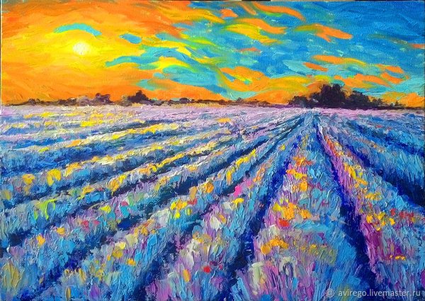 Лаванда мастихином