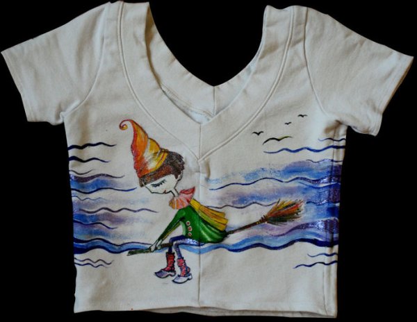 Роспись по ткани акриловыми красками