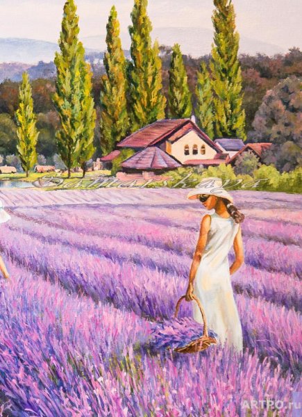 Клод Моне Лавандовое поле