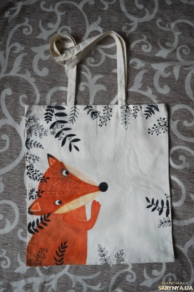 Сумка шоппер роспись